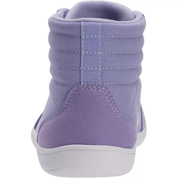 WHITIN Womens Wide HighTop Canvas Barefoot Sneakers  Minimalist StreetReady Fit  ComfortForward Ankle SupportW823  Purple