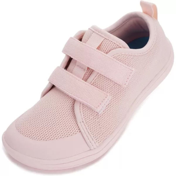 WHITIN ToddlerLittleBigKid Wide Barefoot Shoes  BoysGirls Minimalist Sneakers  Splay Naturally  LightweightW81k  All Pink