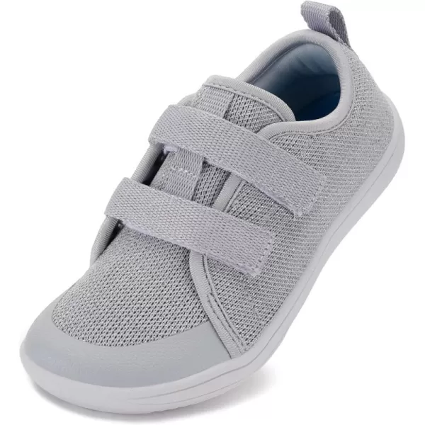 WHITIN ToddlerLittleBigKid Wide Barefoot Shoes  BoysGirls Minimalist Sneakers  Splay Naturally  LightweightW81k  Silver Shimmer