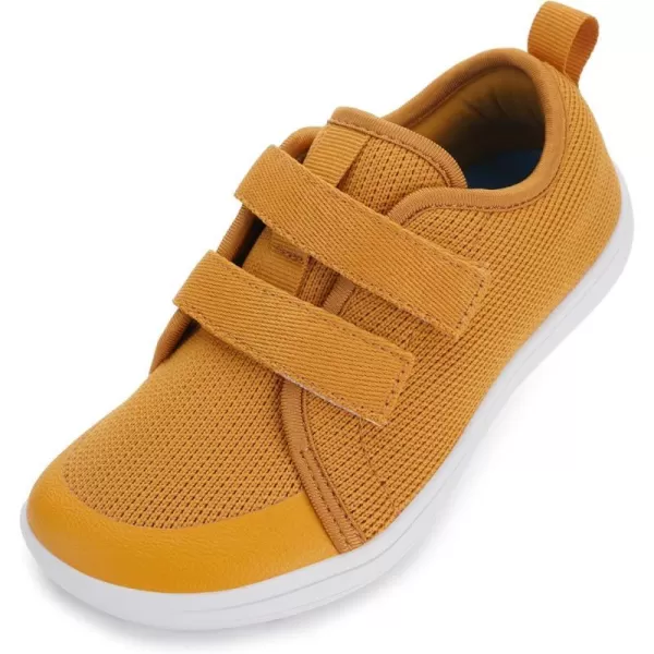 WHITIN ToddlerLittleBigKid Wide Barefoot Shoes  BoysGirls Minimalist Sneakers  Splay Naturally  LightweightW81k  Yellow