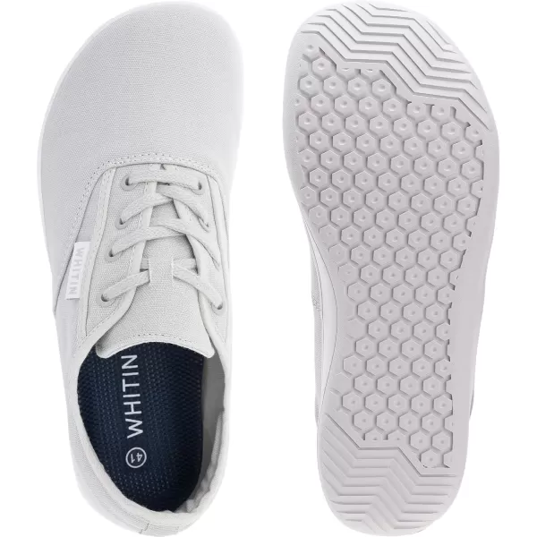 WHITIN Canvas Barefoot Sneakers for Men Wide Toe Box Minimalist Zero Drop Sole Shoes Minimus Extra Width Fit Size 85 9 9W Gym Tenis Walking Grey 42WHITIN Canvas Barefoot Sneakers for Men Wide Toe Box Minimalist Zero Drop Sole Shoes Minimus Extra Width Fit Size 85 9 9W Gym Tenis Walking Grey 42