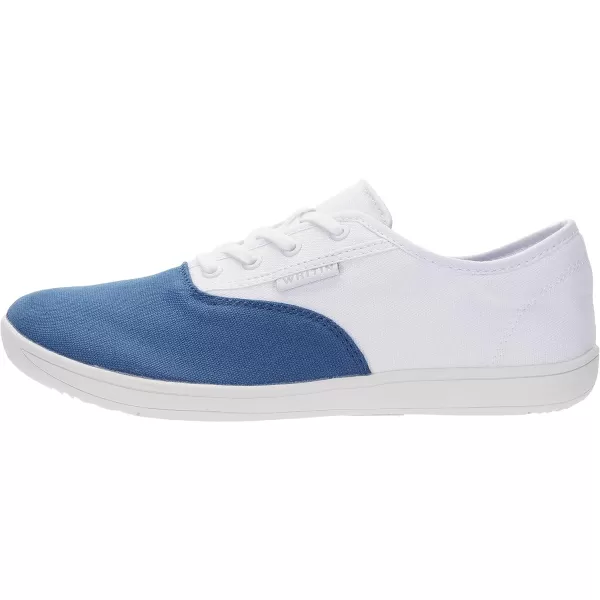 WHITIN Canvas Barefoot Wide Sneakers for Men Toe Box Minimalist Zero Drop Sole Shoes Minimus Extra Width Fit Size 65 7 7W Trainer Blue White 40WHITIN Canvas Barefoot Wide Sneakers for Men Toe Box Minimalist Zero Drop Sole Shoes Minimus Extra Width Fit Size 65 7 7W Trainer Blue White 40