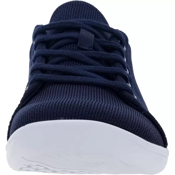 WHITIN Mens Minimalist Barefoot Sneakers  Wide fit  Zero Drop Sole  Upgraded FootbedW71v5  Dark Blue