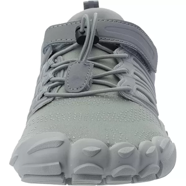 WHITIN Mens Minimalist Trail Runner  Wide Toe Box  Barefoot Inspired1 All Grey