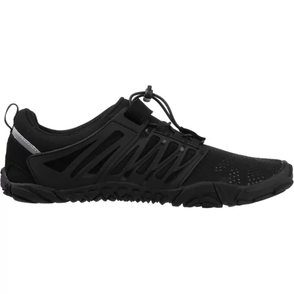 WHITIN Mens Minimalist Trail Runner  Wide Toe Box  Barefoot Inspired1 Black