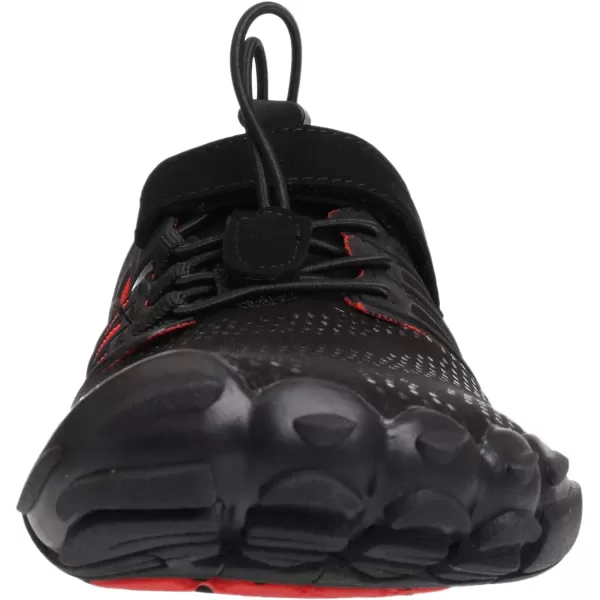 WHITIN Mens Minimalist Trail Runner  Wide Toe Box  Barefoot Inspired1 Black Red