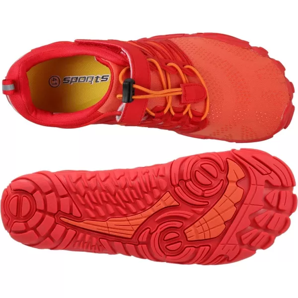 WHITIN Mens Minimalist Trail Runner  Wide Toe Box  Barefoot Inspired1 Orange