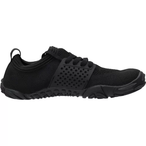 WHITIN Mens Minimalist Trail Runner  Wide Toe Box  Barefoot Inspired4 All Black