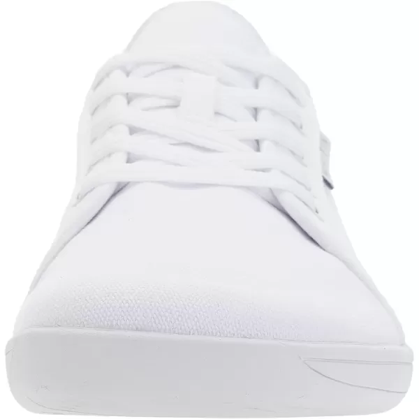 WHITIN Mens Wide Canvas Minimalist Barefoot Sneakers  Zero Drop Sole  Ultimate Toe FreedomW81v2 All White  Canvas 