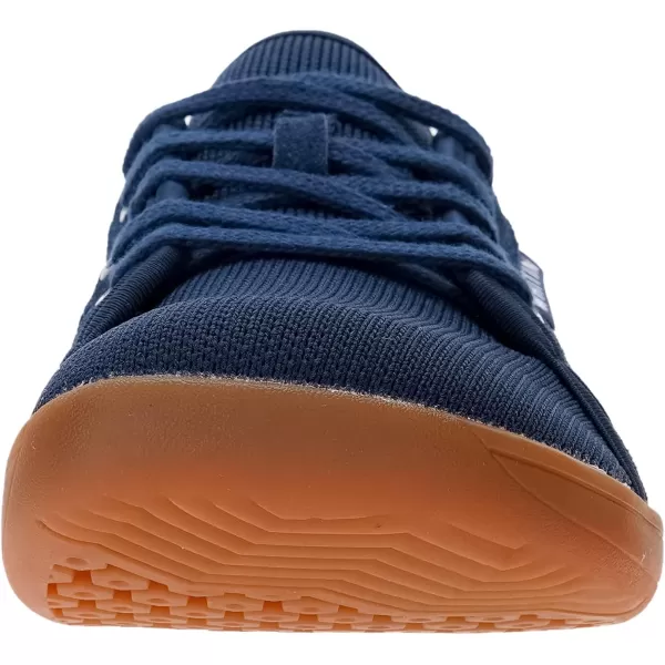 WHITIN Mens Wide Minimalist Barefoot Sneakers  Zero Drop Sole  Optimal RelaxationW81 Dark Blue Gum