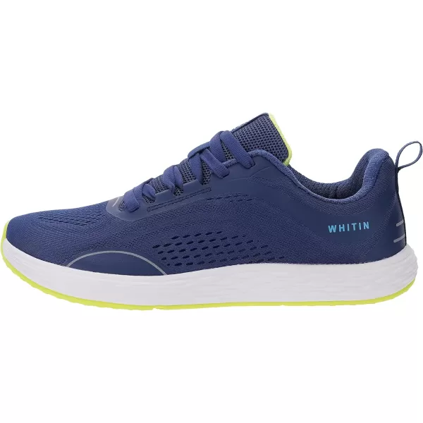 WHITIN Mens Zero Drop Running Shoes  Wide Toe BoxBlue