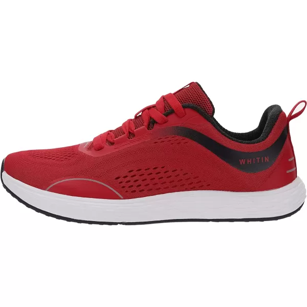 WHITIN Mens Zero Drop Running Shoes  Wide Toe BoxRed