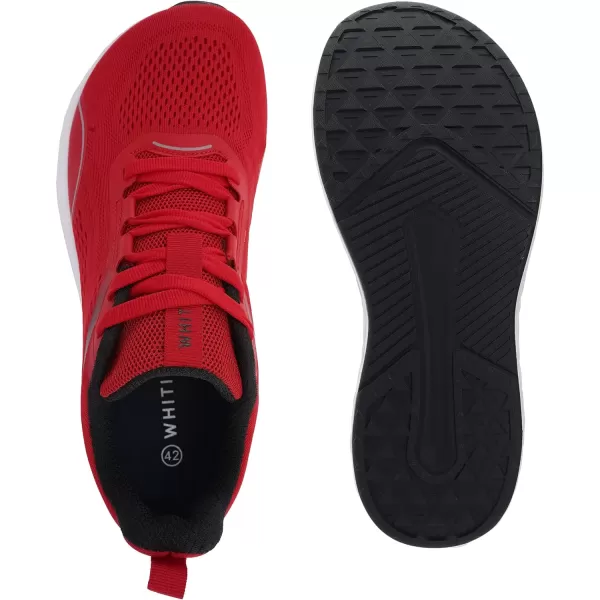 WHITIN Mens Zero Drop Running Shoes  Wide Toe BoxRed