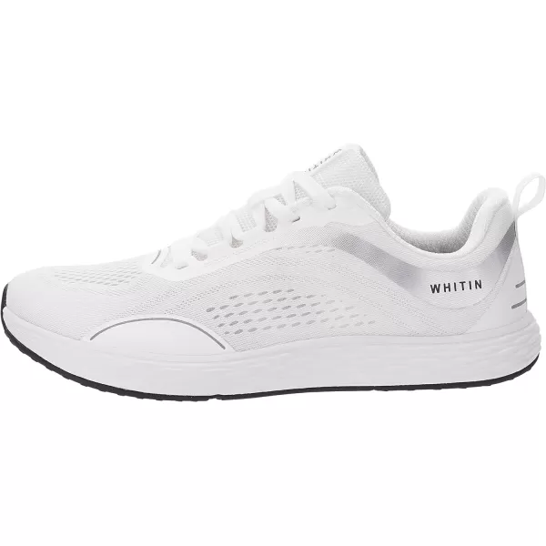 WHITIN Mens Zero Drop Running Shoes  Wide Toe BoxWhite