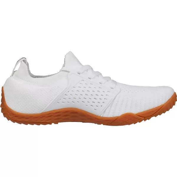 WHITIN Womens Barefoot amp Minimalist Shoe  Zero Drop Sole  Trail RunnerW63  WhiteGum