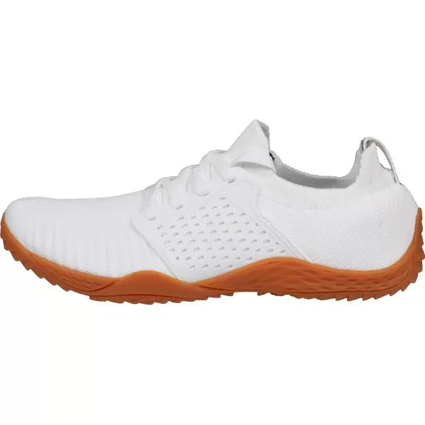 WHITIN Womens Barefoot amp Minimalist Shoe  Zero Drop Sole  Trail RunnerW63  WhiteGum