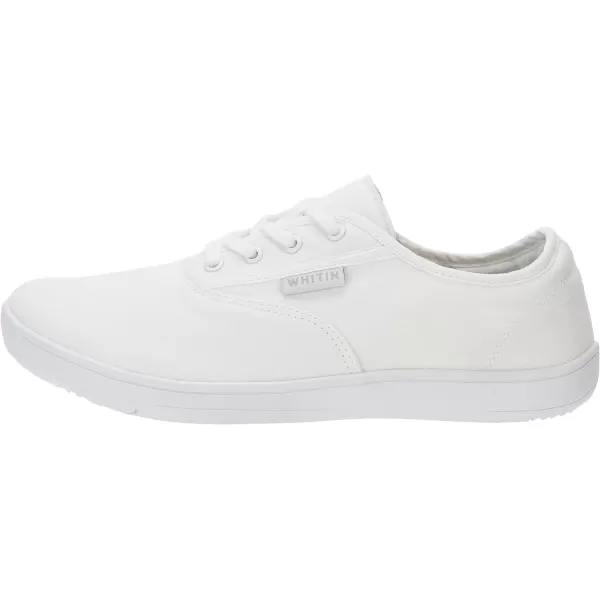 WHITIN Womens Canvas Minimalist Barefoot Sneakers Extra Wide Toe Box Zero Drop Sole Shoes Ladies Width Fit Minimus Size 95 95W Flat Lightweight Jogging Workout Training Gym Walking Female White 41WHITIN Womens Canvas Minimalist Barefoot Sneakers Extra Wide Toe Box Zero Drop Sole Shoes Ladies Width Fit Minimus Size 95 95W Flat Lightweight Jogging Workout Training Gym Walking Female White 41