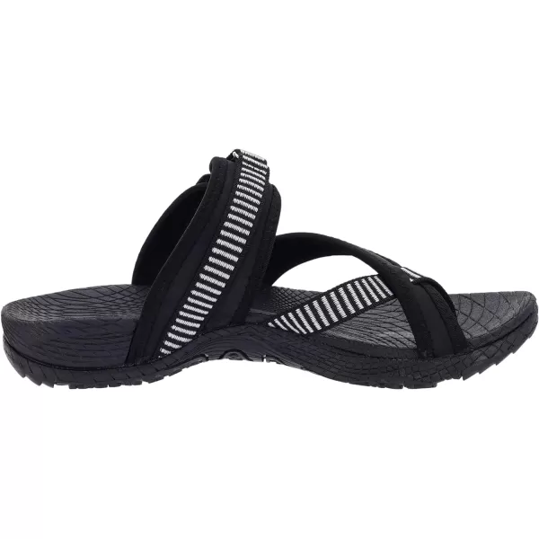 WHITIN Womens Toe Thong Sandal  Beach Outdoor Flip Flop  Arch SupportC50  All Black