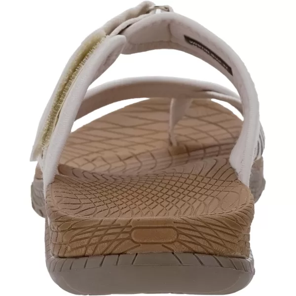 WHITIN Womens Toe Thong Sandal  Beach Outdoor Flip Flop  Arch SupportC50  Beige