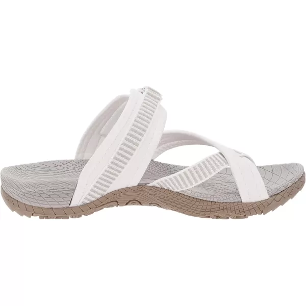 WHITIN Womens Toe Thong Sandal  Beach Outdoor Flip Flop  Arch SupportC50  White Grey