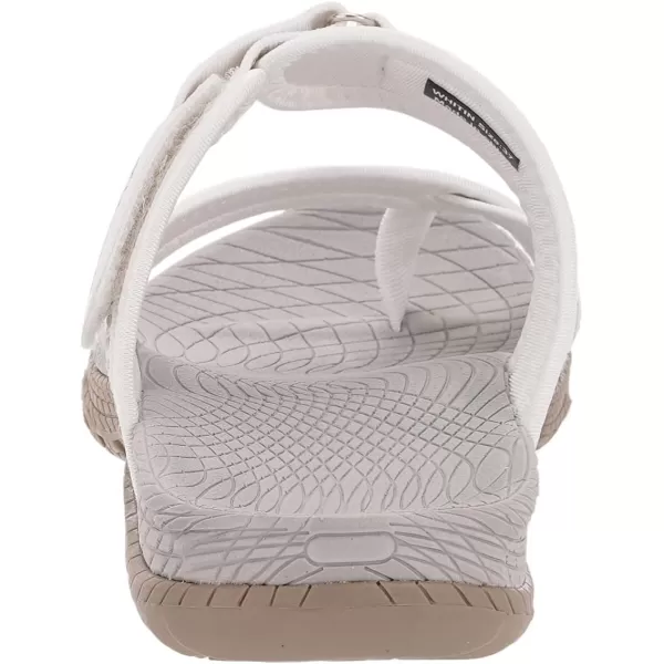 WHITIN Womens Toe Thong Sandal  Beach Outdoor Flip Flop  Arch SupportC50  White Grey