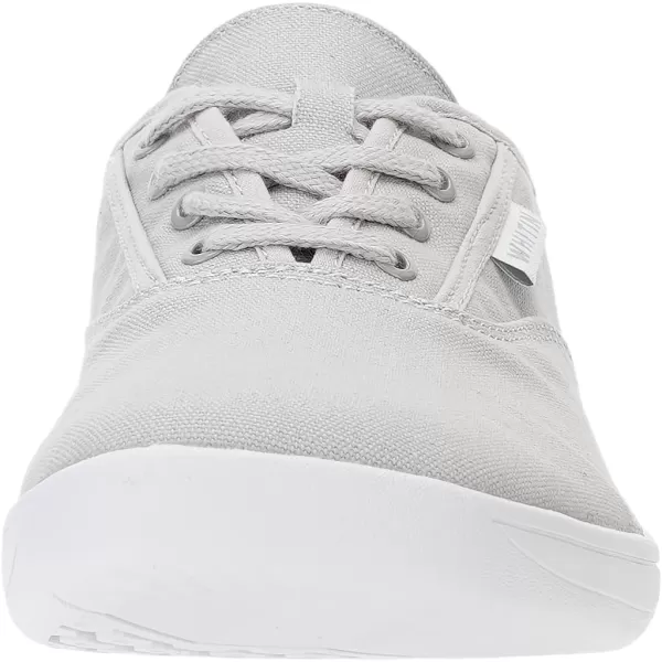 WHITIN Womens Wide Canvas Minimalist Barefoot Shoes  Zero Drop Sole  Casual SneakerW87  Grey