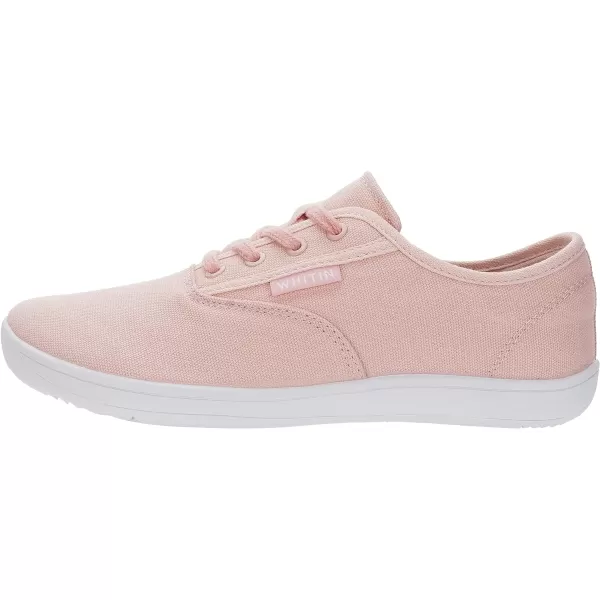 WHITIN Womens Wide Canvas Minimalist Barefoot Shoes  Zero Drop Sole  Casual SneakerW87  Pink