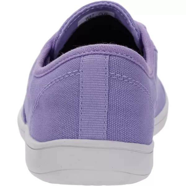 WHITIN Womens Wide Canvas Minimalist Barefoot Shoes  Zero Drop Sole  Casual SneakerW87  Purple