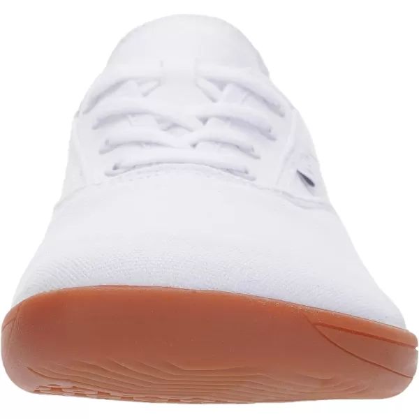 WHITIN Womens Wide Canvas Minimalist Barefoot Shoes  Zero Drop Sole  Casual SneakerW87  White Gum