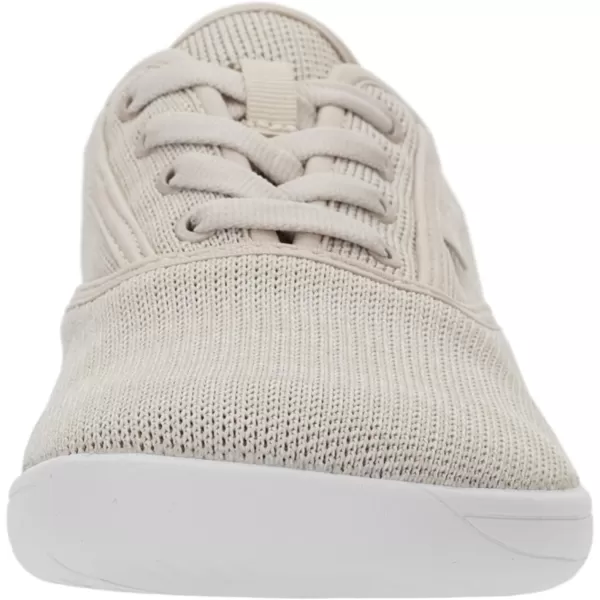 WHITIN Womens Wide Canvas Minimalist Barefoot Shoes  Zero Drop Sole  Casual SneakerW872  Beige Knit Upper