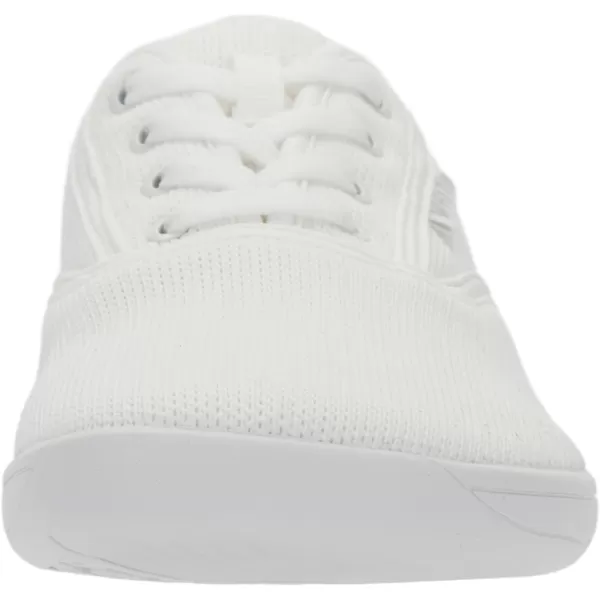 WHITIN Womens Wide Canvas Minimalist Barefoot Shoes  Zero Drop Sole  Casual SneakerW872  White Knit Upper