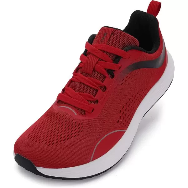 WHITIN Mens Zero Drop Running Shoes  Wide Toe BoxRed