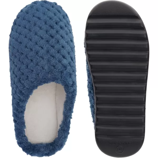 WHITIN Womens Pillow Warm Slippers with Outdoorfriendly Cushioned SoleBlue