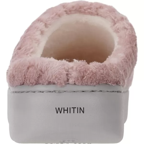 WHITIN Womens Pillow Warm Slippers with Outdoorfriendly Cushioned SolePink