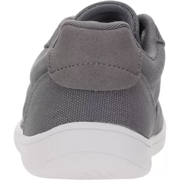 WHITIN Womens Wide Toe Box Barefoot Shoes  Canvas Minimalist SneakersW882  Grey White