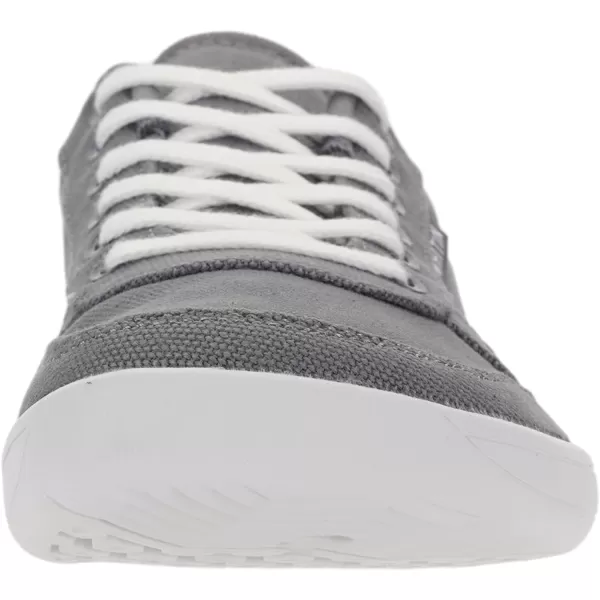 WHITIN Womens Wide Toe Box Barefoot Shoes  Canvas Minimalist SneakersW882  Grey White