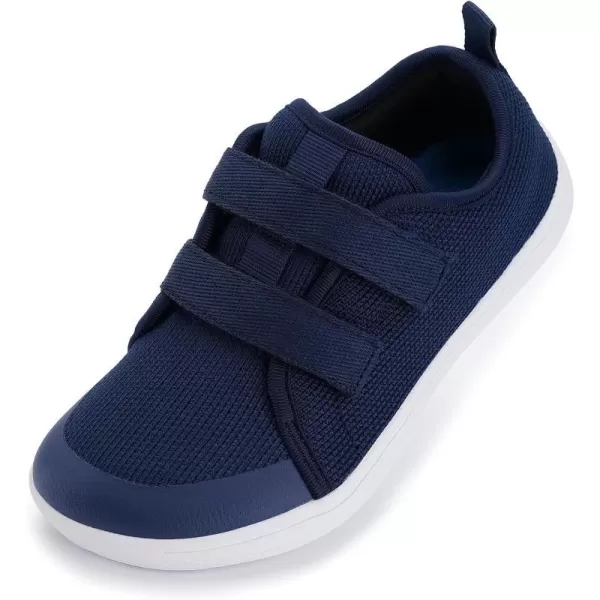 WHITIN LittleBig Kid Wide Barefoot Shoes  BoysGirls Minimalist Sneakers  Splay Naturally  LightweightW81k  Blue White