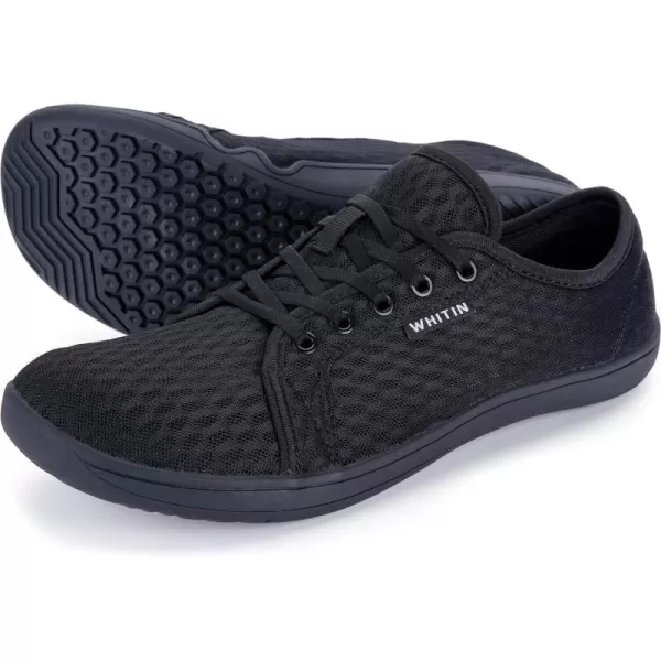 WHITIN Mens Amphibious Water Shoes  Quick Drying  CasualStyle InspiredW75 V2  All Black  Water Shoes 