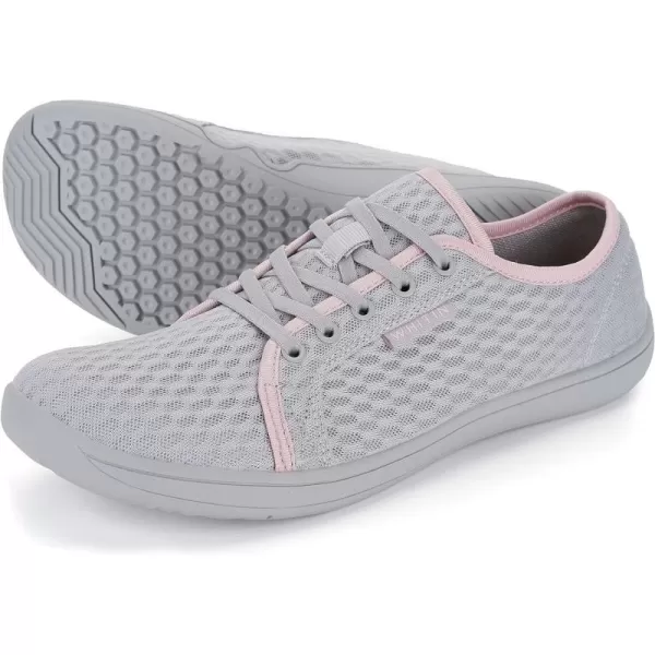 WHITIN Womens Water  Land Shoes  Quick Drying  CasualStyle InspiredW75v2  Grey Pink  Water Shoes 