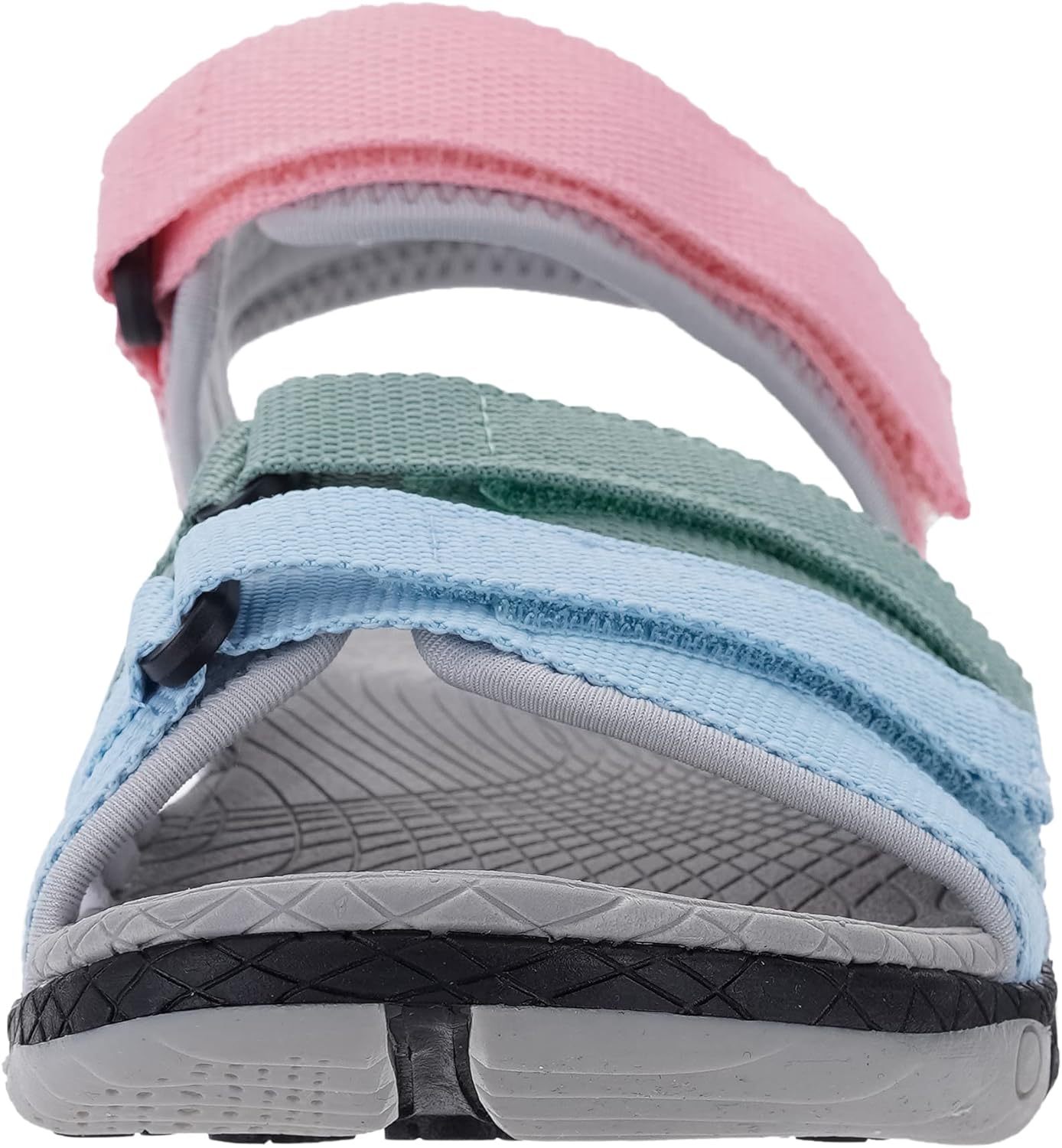 WHITIN Womens Hiking Sandals with Arch Support  Adjustable Hook and Loop Straps  Durable Sport Sandals for Outdoor AdventureC51  Colormulti
