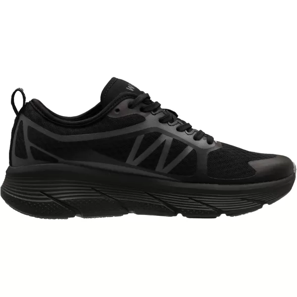 WHITIN Mens Max Cushioned Running Shoes  Superior Comfort Yet Remaining StabilityS6  All Black