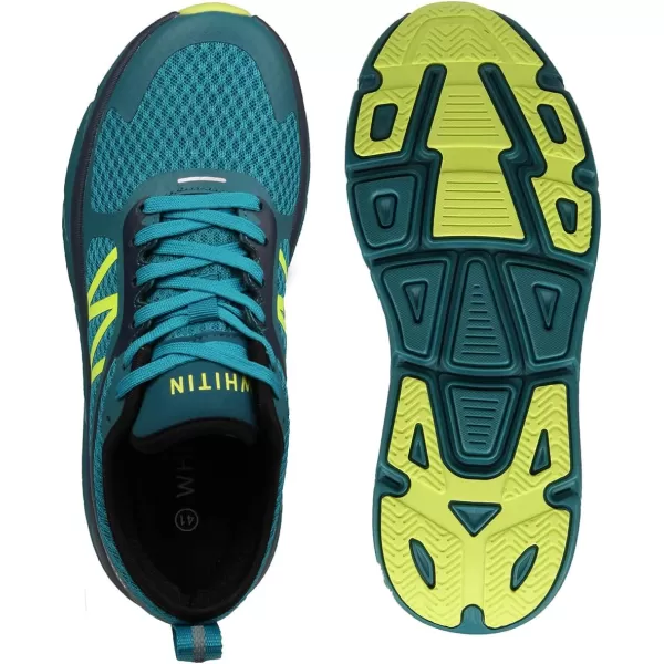 WHITIN Mens Max Cushioned Running Shoes  Superior Comfort Yet Remaining StabilityS6  Dark Green