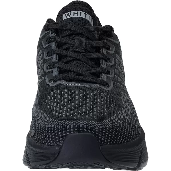 WHITIN Mens Max Cushioned Running Shoes  Superior Comfort Yet Remaining StabilityS62  All Black