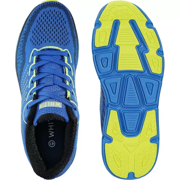 WHITIN Mens Max Cushioned Running Shoes  Superior Comfort Yet Remaining StabilityS62  Blue