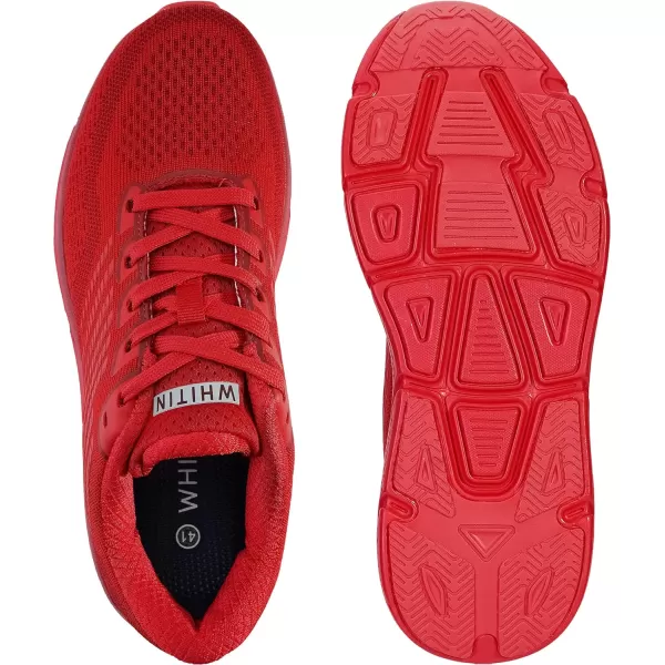WHITIN Mens Max Cushioned Running Shoes  Superior Comfort Yet Remaining StabilityS62  Red