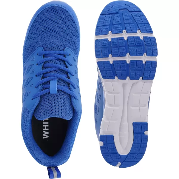 WHITIN Mens Steel Toe Slip Resistant Puncture Proof Construction Safety Work ShoesMesh Blue