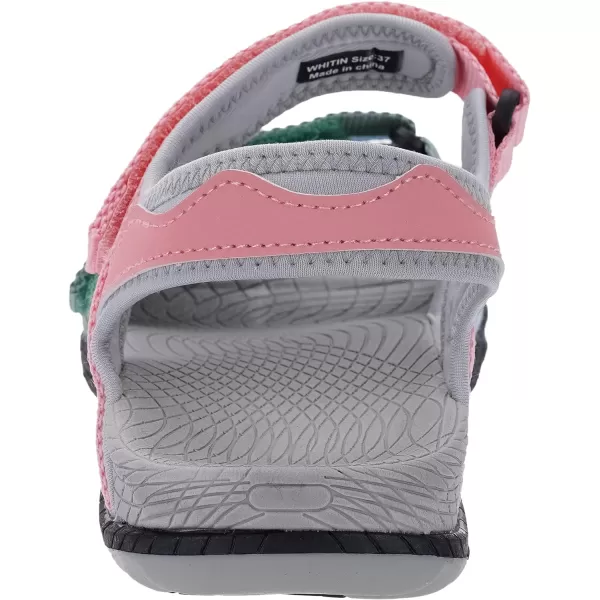 WHITIN Womens Hiking Sandals with Arch Support  Adjustable Hook and Loop Straps  Durable Sport Sandals for Outdoor AdventureC51  Colormulti