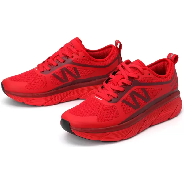 WHITIN Mens Max Cushioned Running Shoes  Superior Comfort Yet Remaining StabilityS6  Red