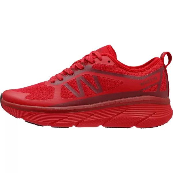 WHITIN Mens Max Cushioned Running Shoes  Superior Comfort Yet Remaining StabilityS6  Red