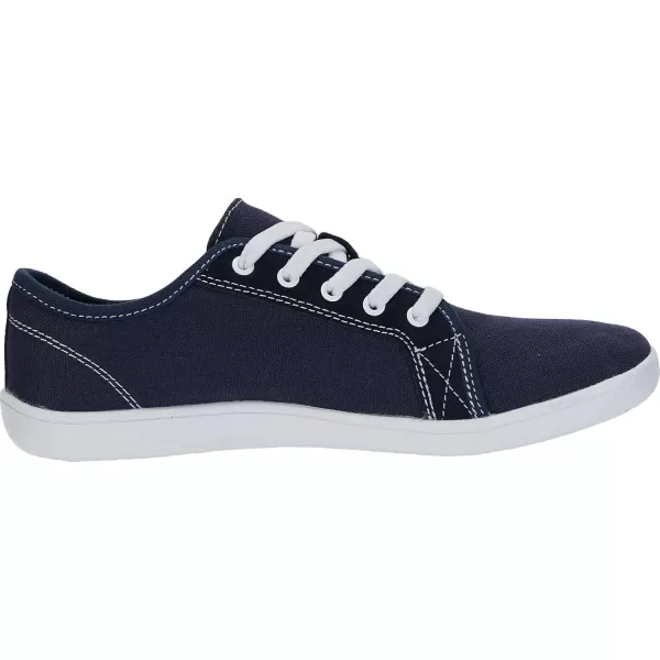 WHITIN Mens LaidBack Minimalist Barefoot Sneakers  Wide ToeBox  ZeroDrop SoleW81 V2  Dark Blue